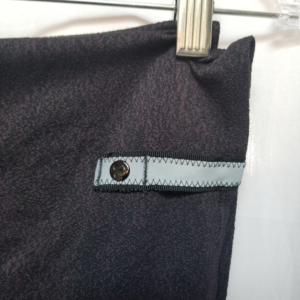 Lululemon Vinyasa Wrap Running Luon Spray Jacquard Black Cherry Black